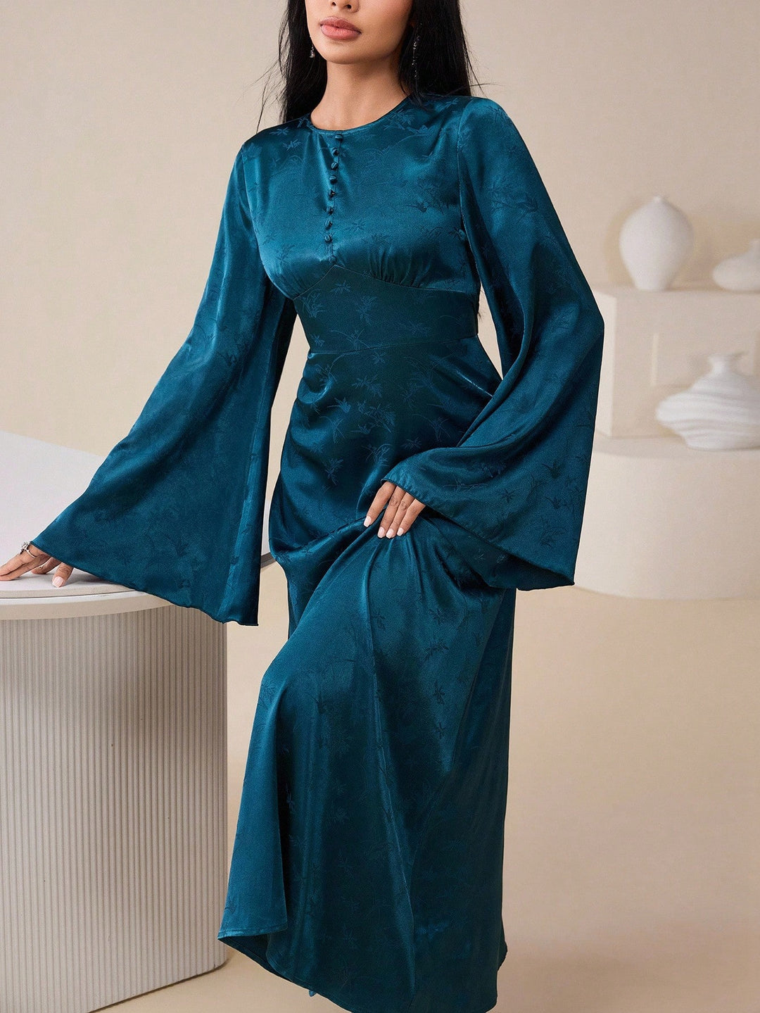 Rochie maxi SHEIN, albastru