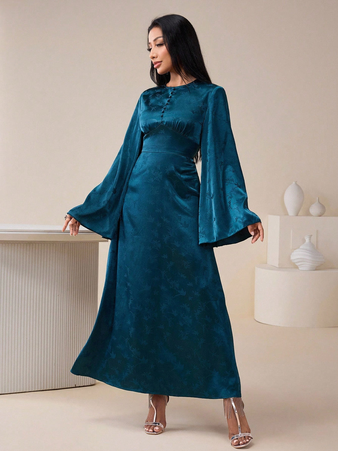 Rochie maxi SHEIN, albastru