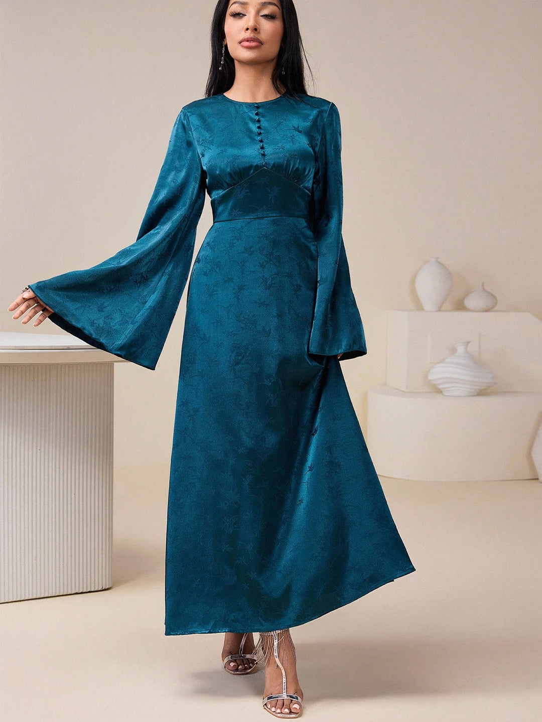 Rochie maxi SHEIN, albastru