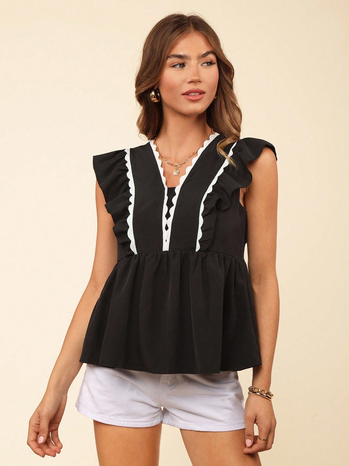 Bluza casual SHEIN, negru
