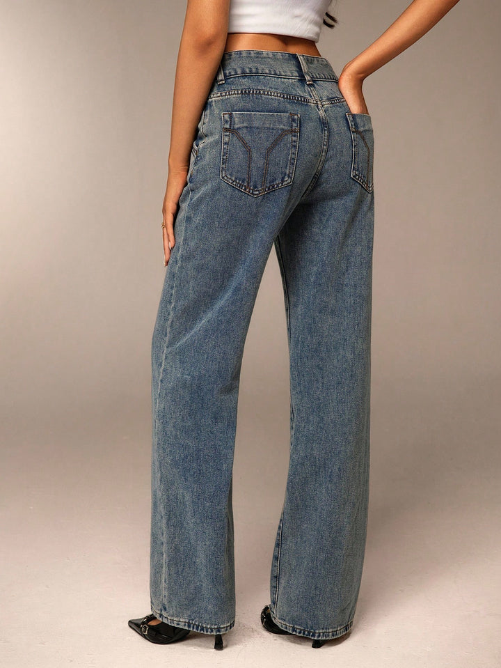 Jeans SHEIN, albastru