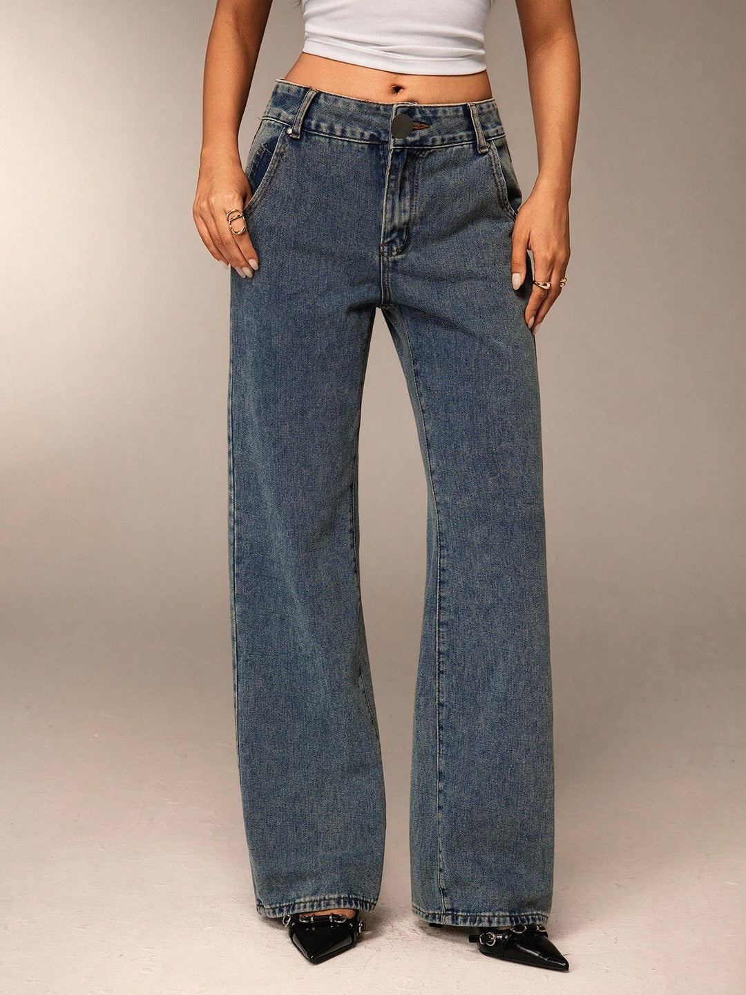 Jeans SHEIN, albastru