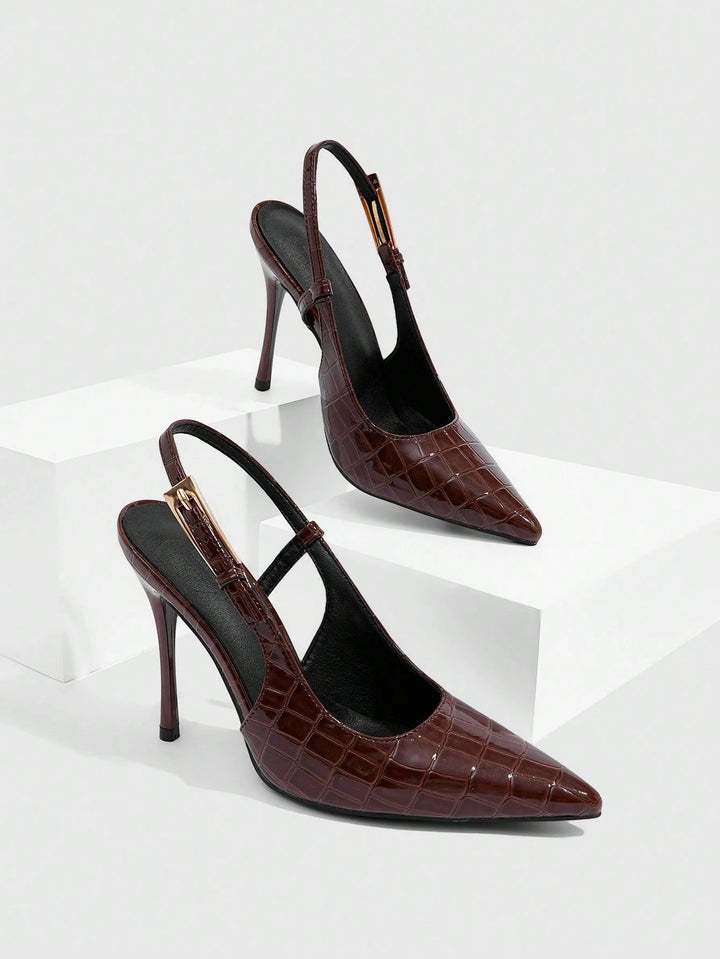 SHEIN heeled shoes, brown