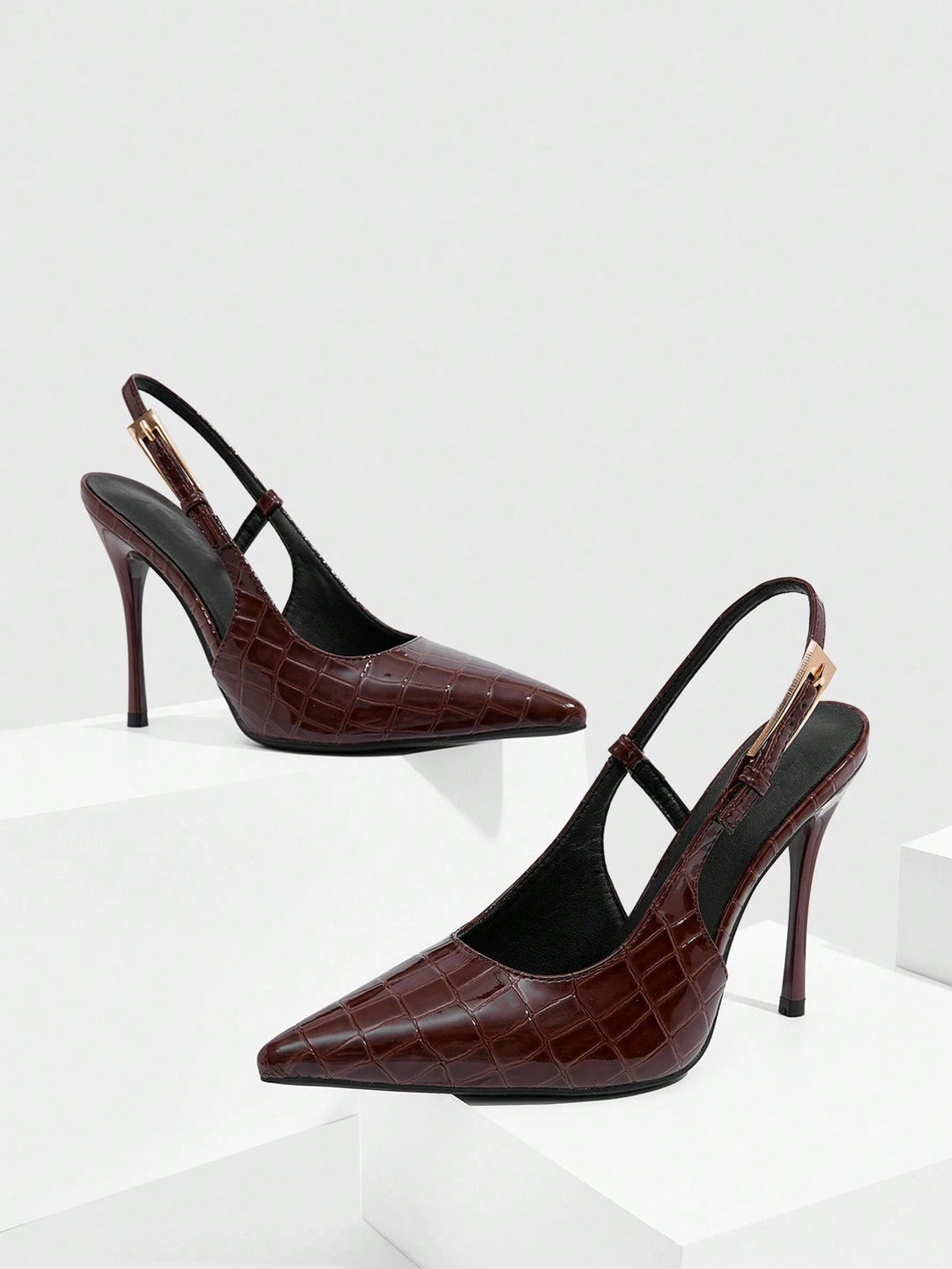 SHEIN heeled shoes, brown