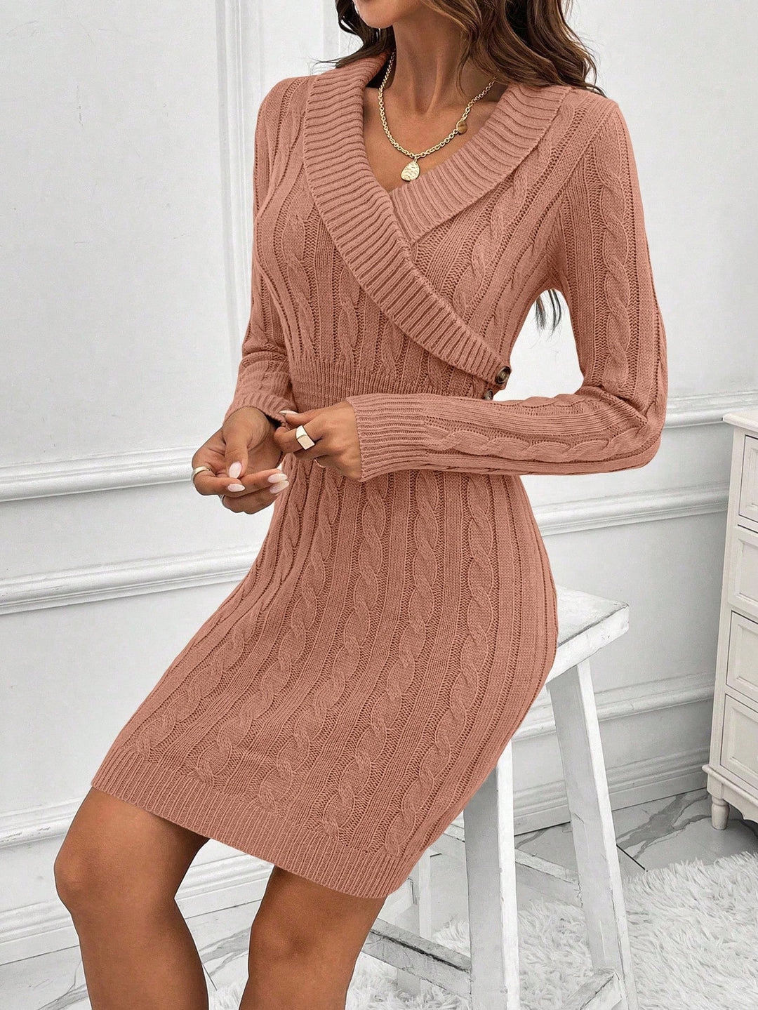 Rochie mini SHEIN, roz