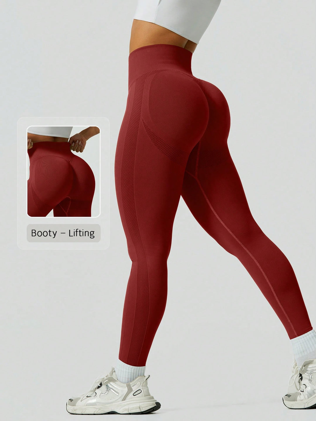 Pantaloni SHEIN, vișiniu