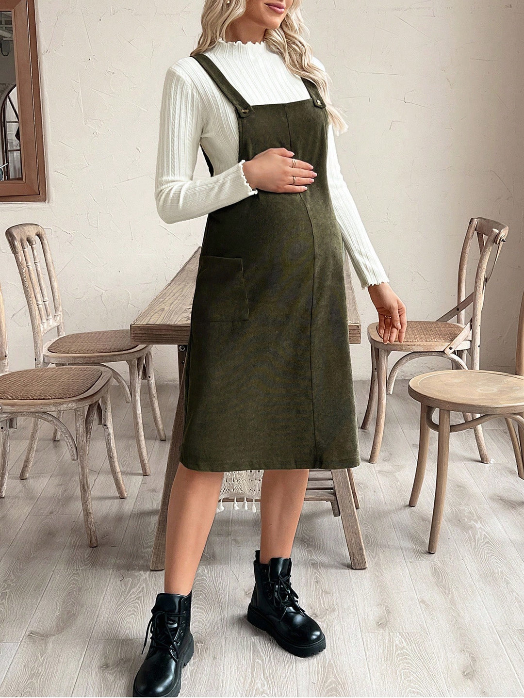 Rochie SHEIN, kaki