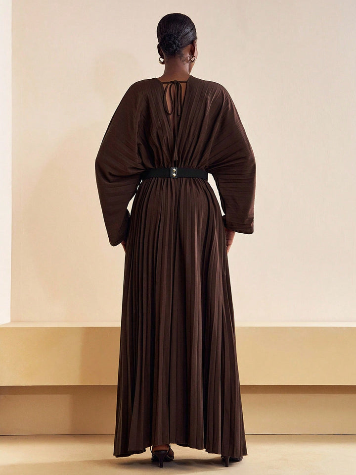 Rochie maxi SHEIN, maro
