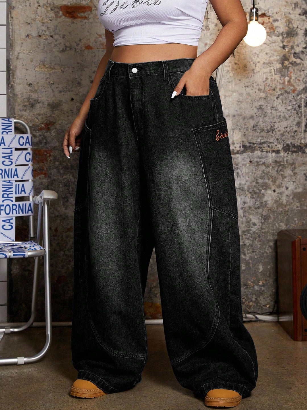 Jeans SHEIN, negru