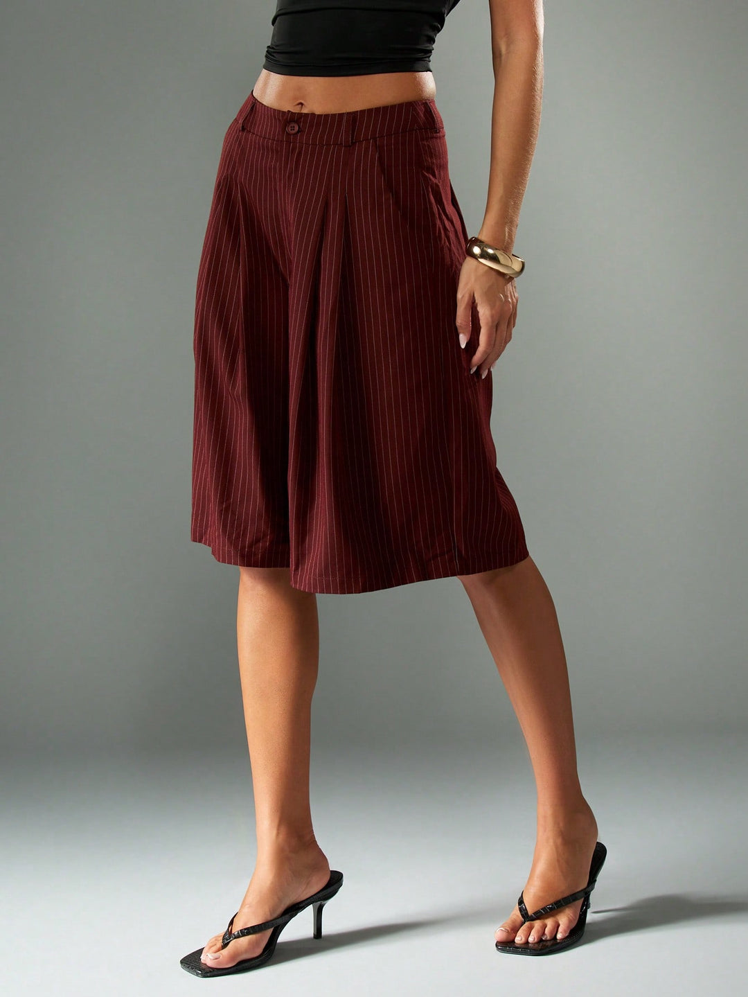 SHEIN Burgundy Shorts