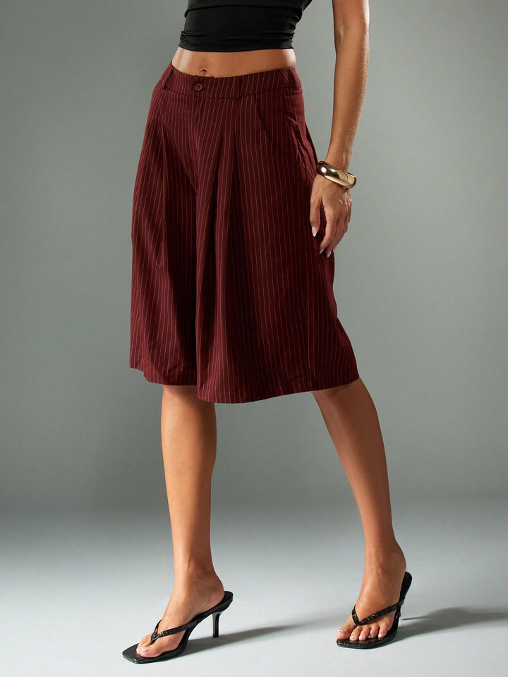 SHEIN Burgundy Shorts