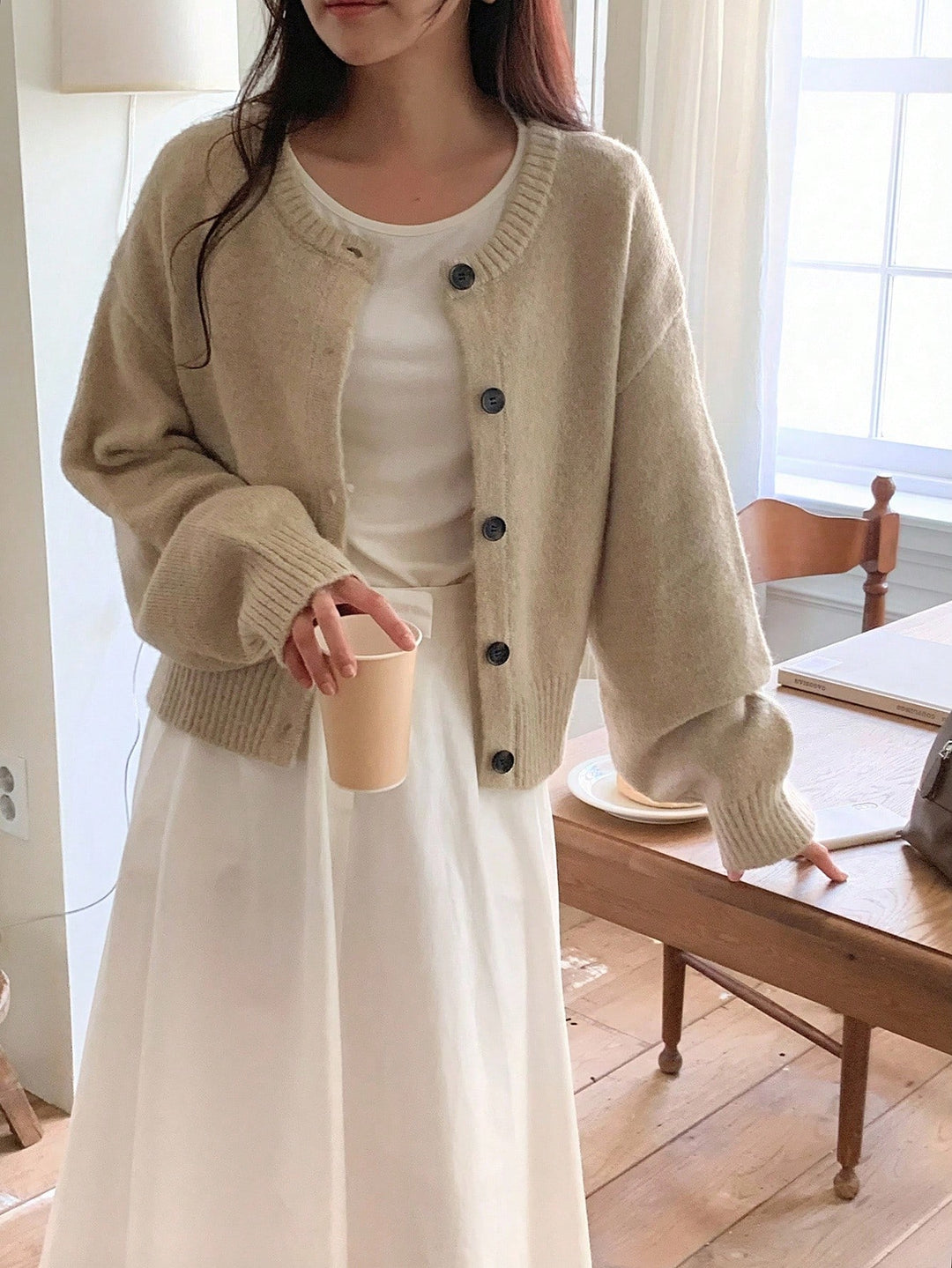 Kardigán SHEIN, narancssárga