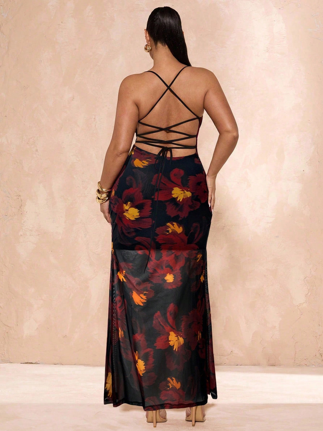Rochie maxi SHEIN, mix culori