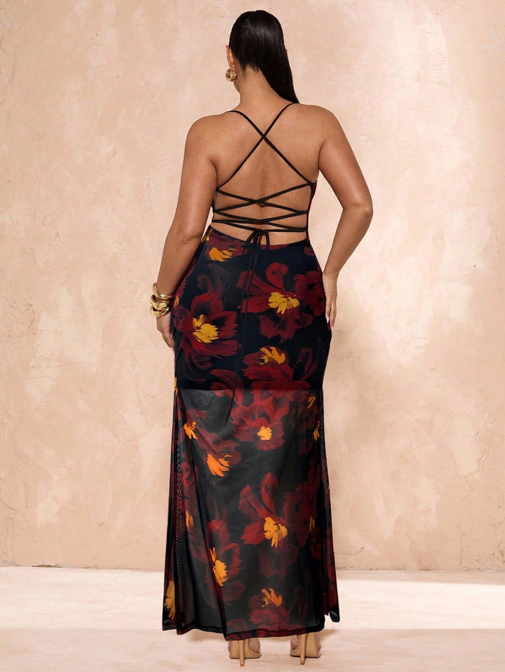 Rochie maxi SHEIN, mix culori