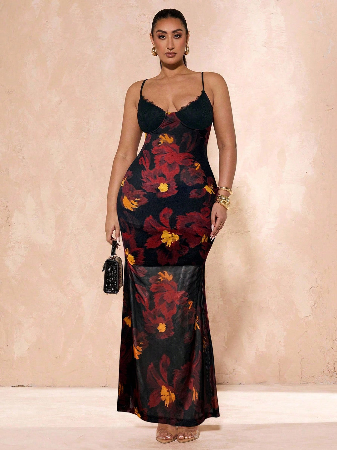 Rochie maxi SHEIN, mix culori