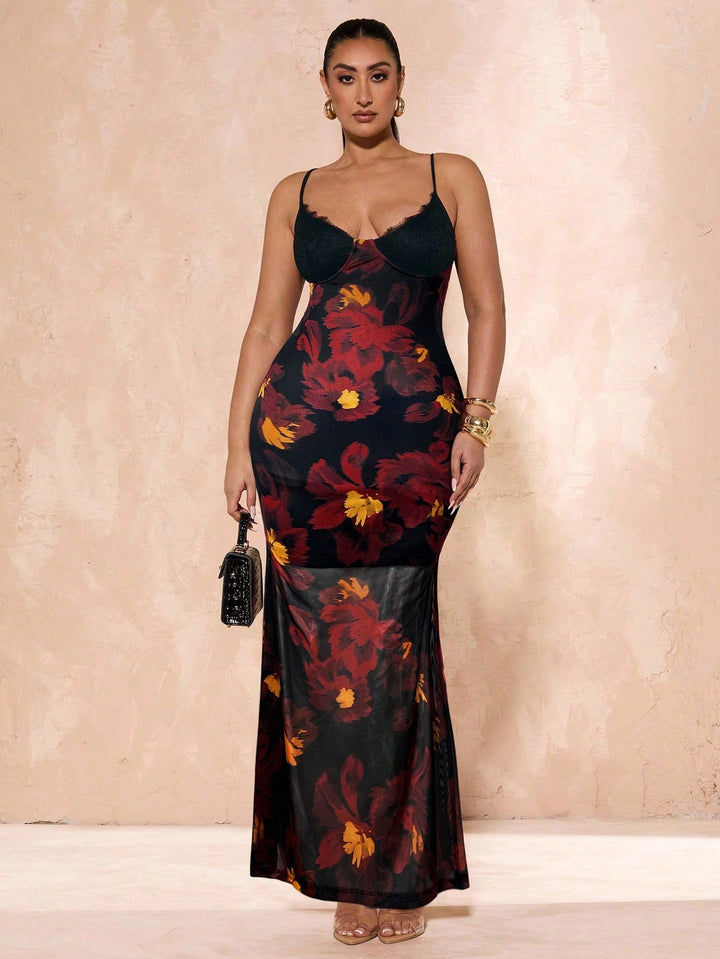 Rochie maxi SHEIN, mix culori