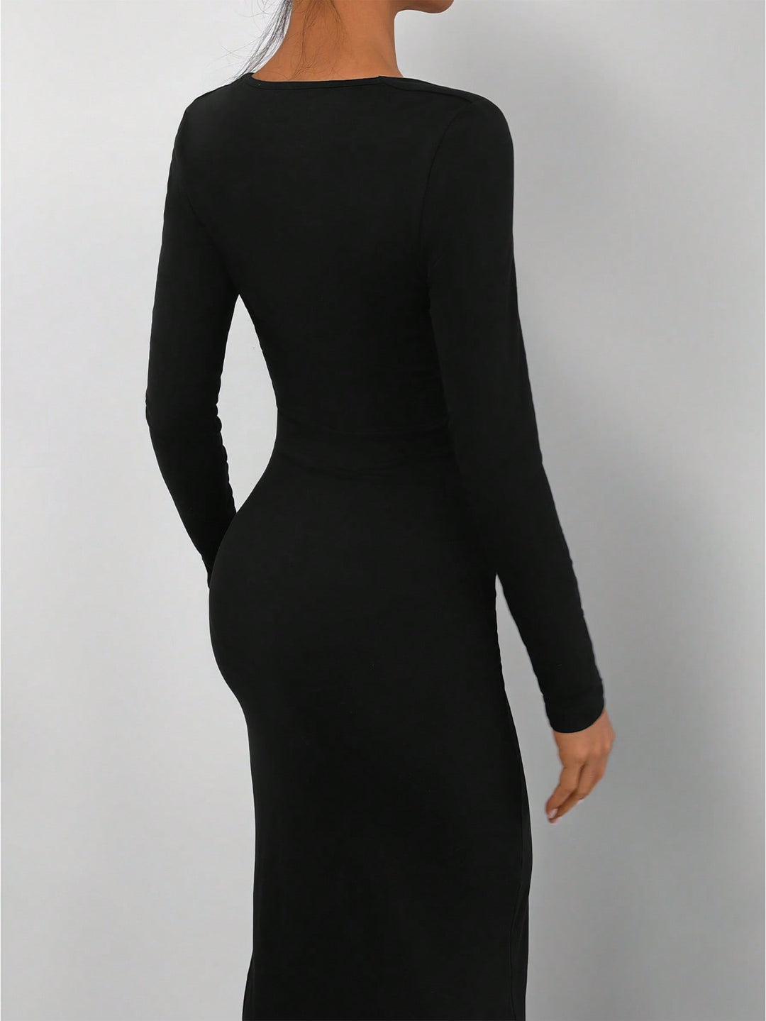 SHEIN maxi ruha, fekete