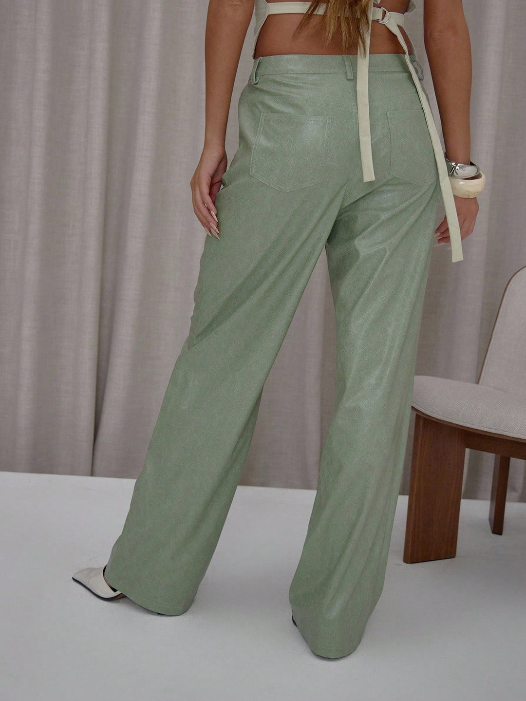 Pantaloni SHEIN, verde