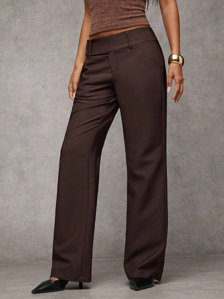 Pantaloni SHEIN, maro