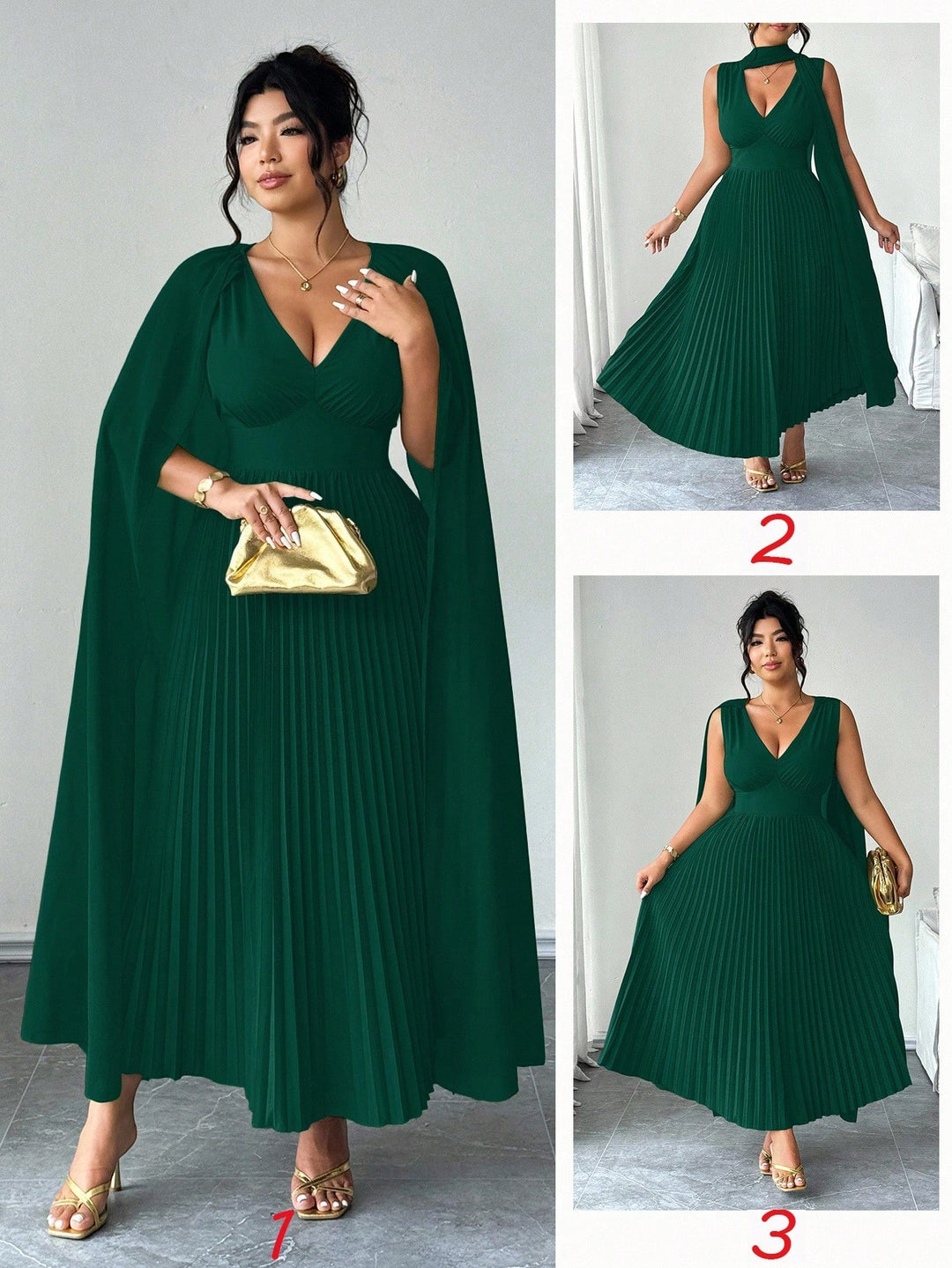 SHEIN maxi ruha, zöld
