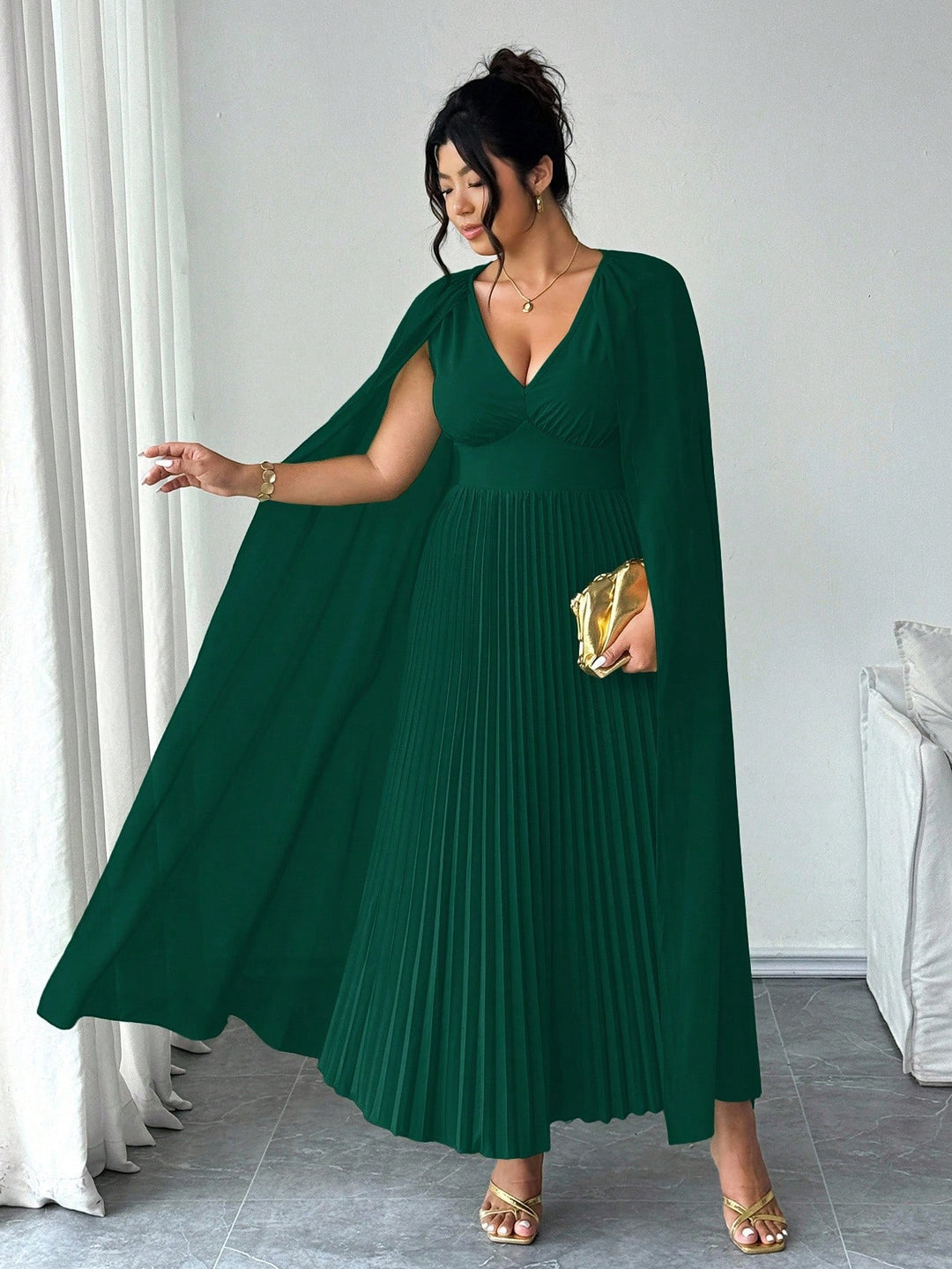 SHEIN maxi ruha, zöld