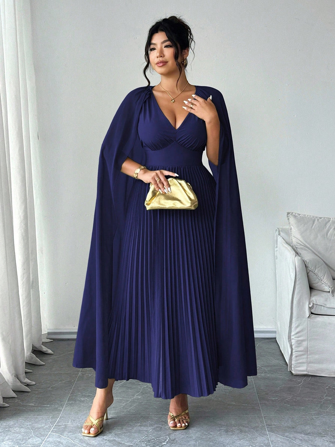 Rochie maxi SHEIN, albastru