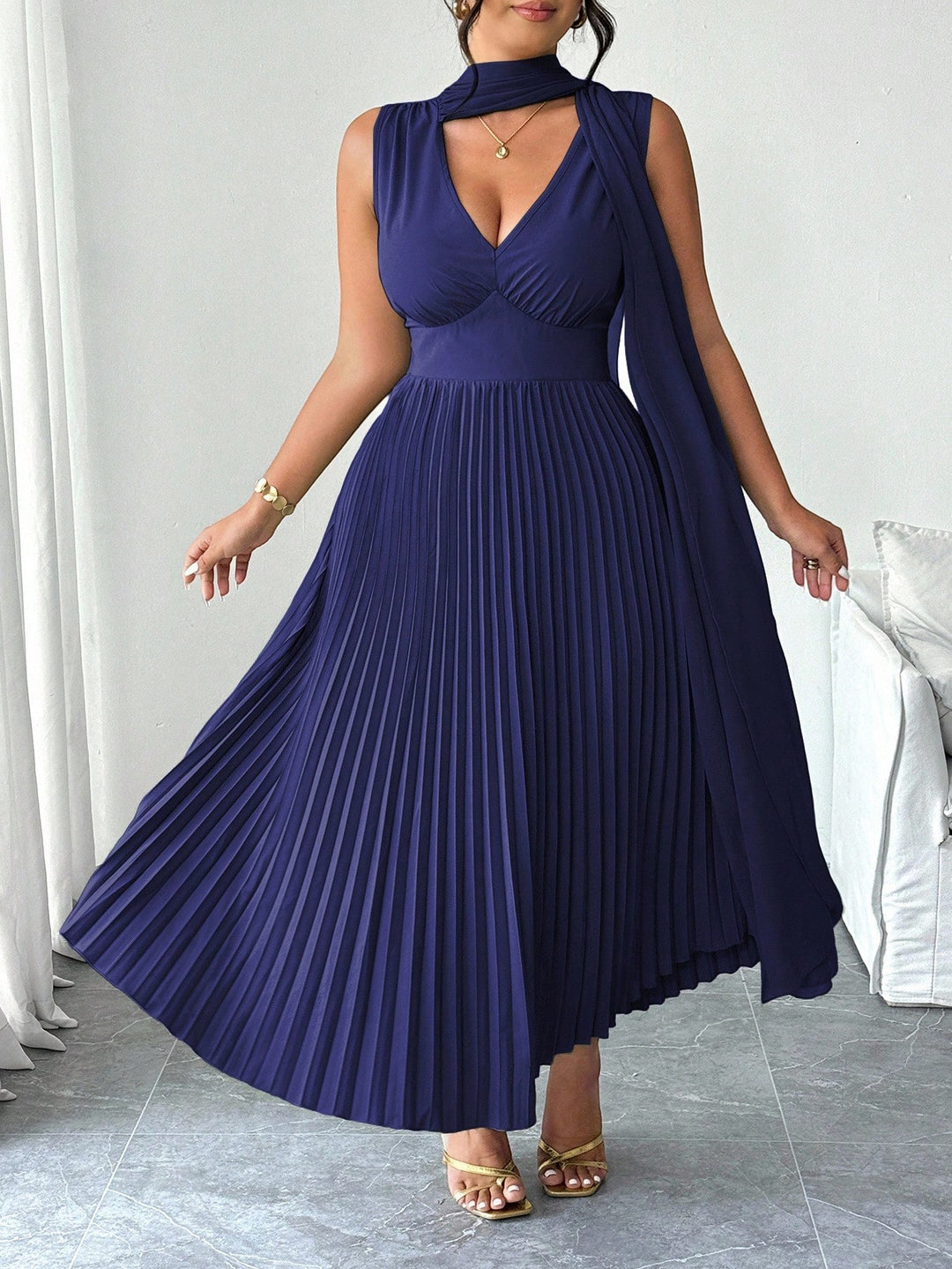 Rochie maxi SHEIN, albastru
