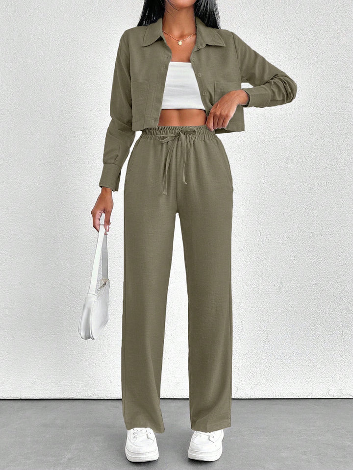 SHEIN romper, khaki