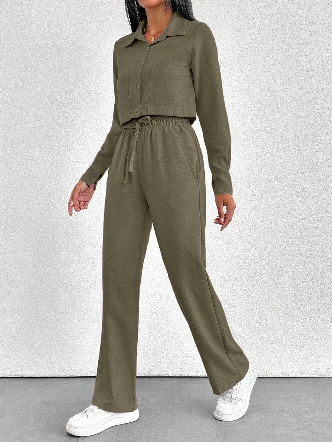 SHEIN romper, khaki