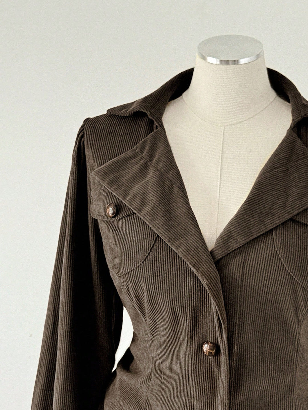 Shein Curve+ kabát, barna