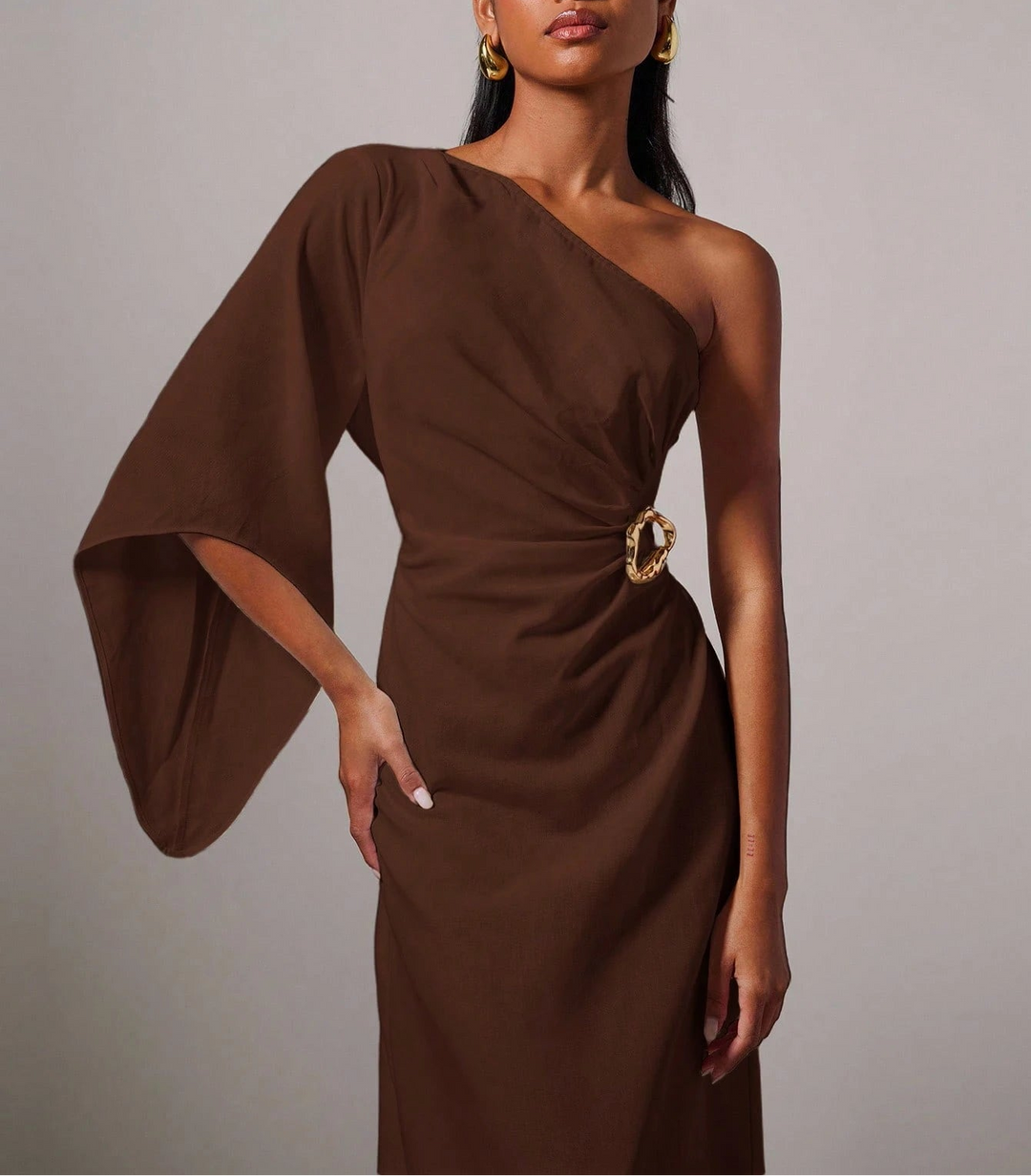 Rochie maxi SHEIN, maro