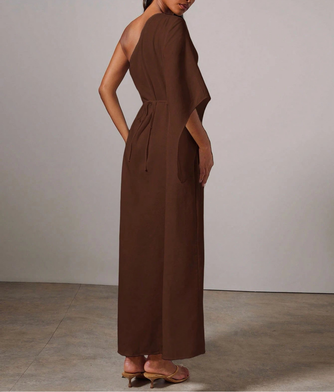 Rochie maxi SHEIN, maro