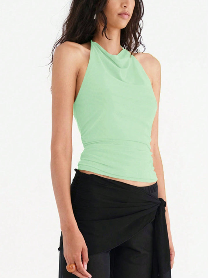 Top SHEIN, turcoaz