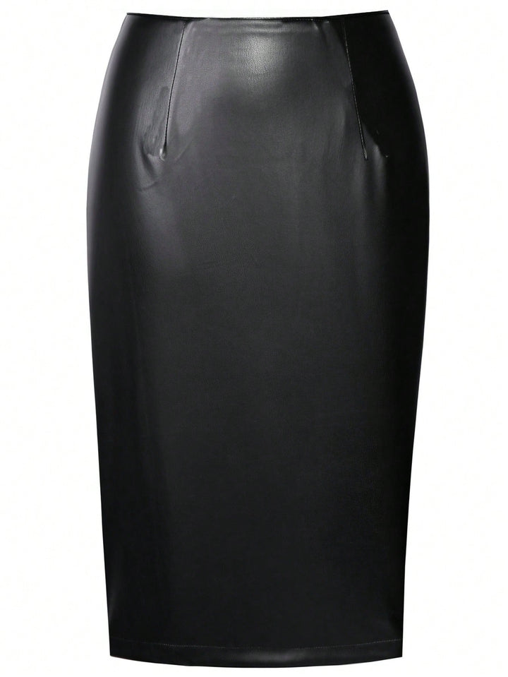 Fustă midi SHEIN, negru