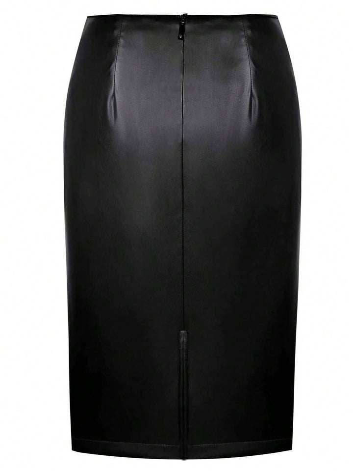 Fustă midi SHEIN, negru