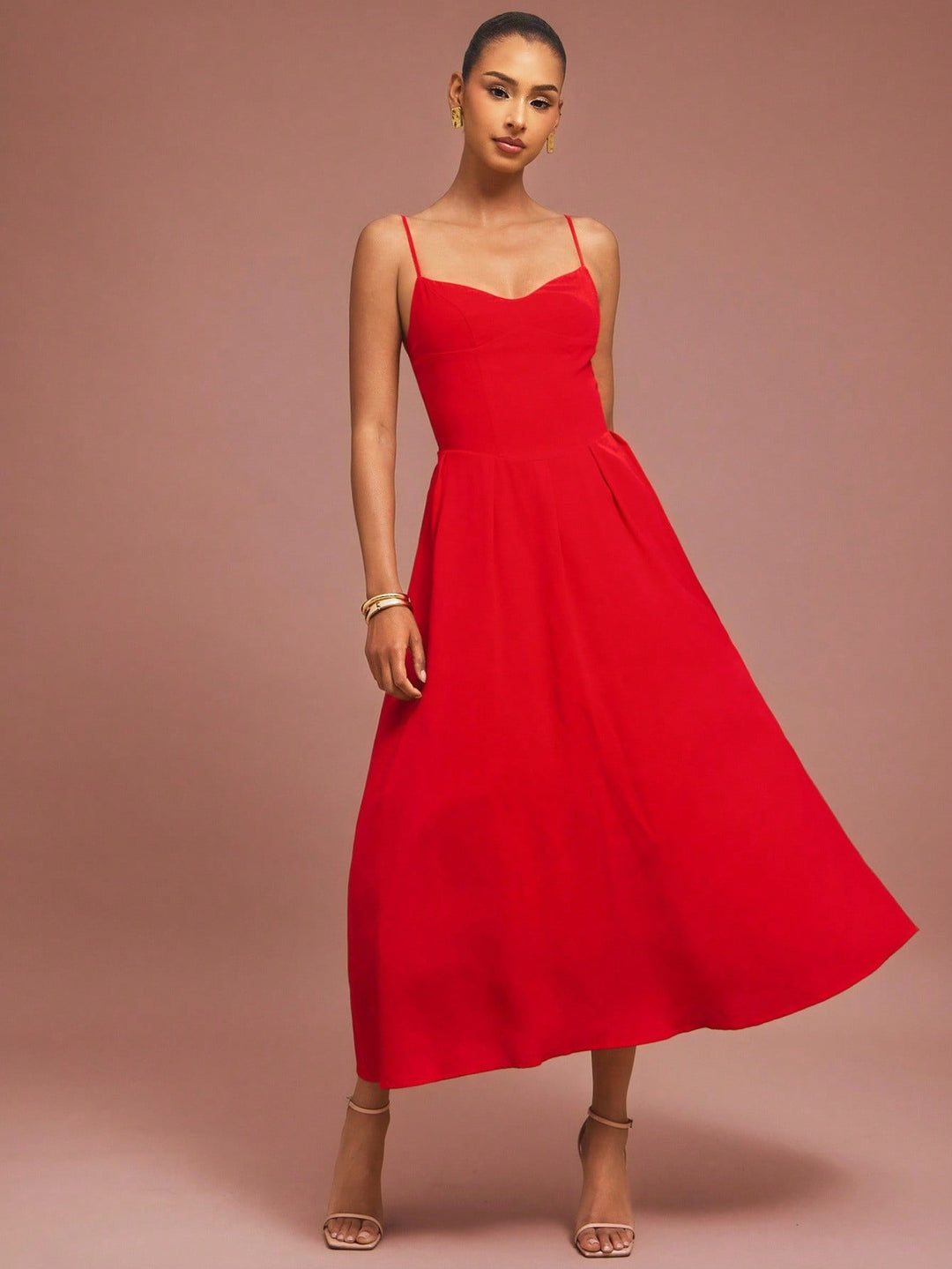 Rochie maxi SHEIN, roșu