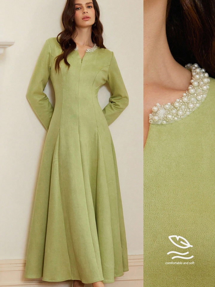 Rochie maxi SHEIN, verde