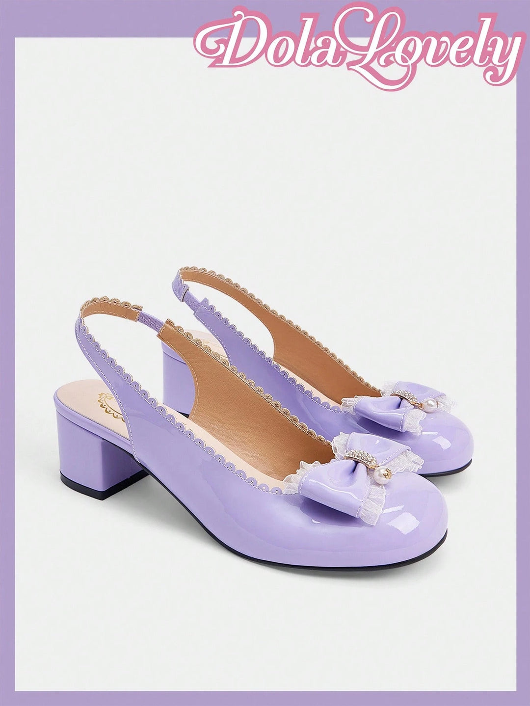 Pantofi cu toc SHEIN, mov