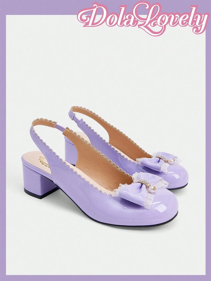 Pantofi cu toc SHEIN, mov