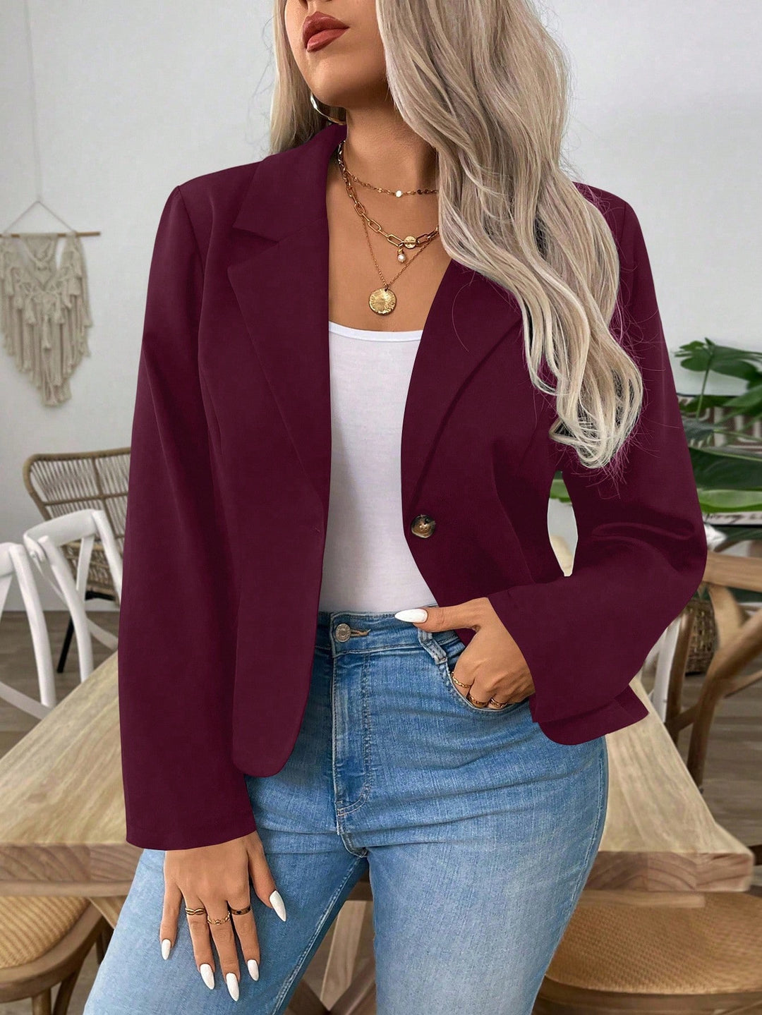 SHEIN blézer, lila