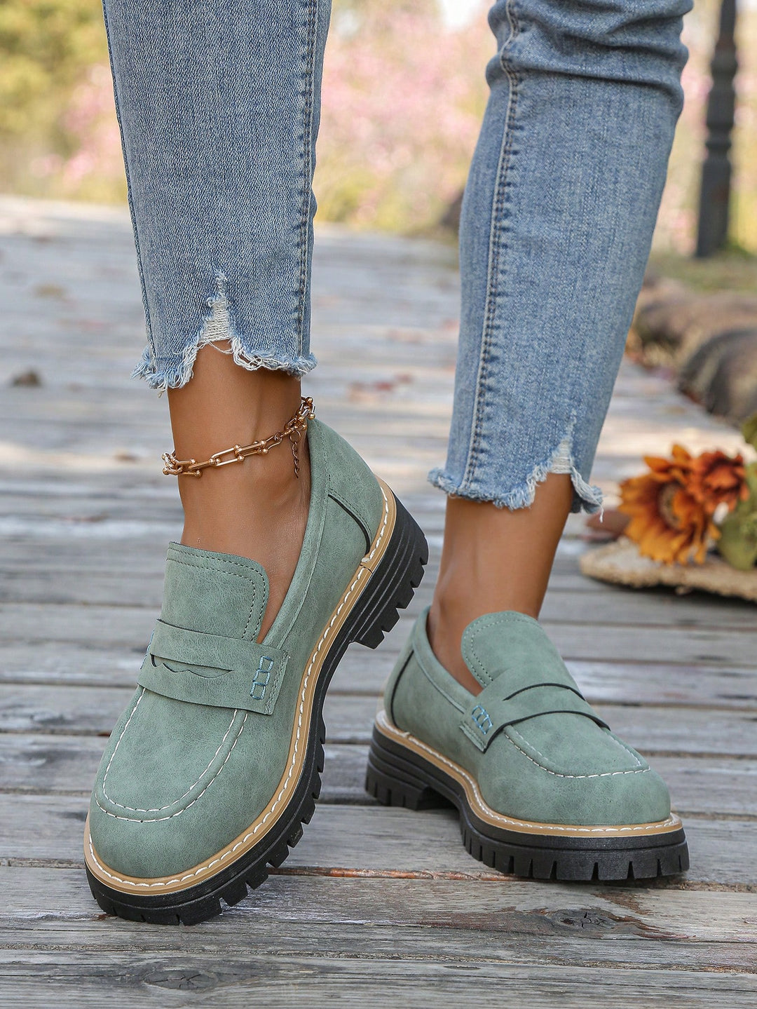 Pantofi SHEIN, verde