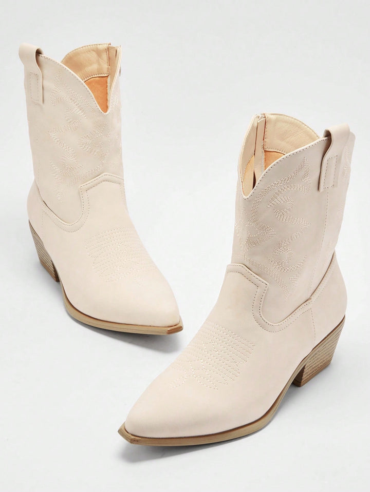 Botine SHEIN, crem