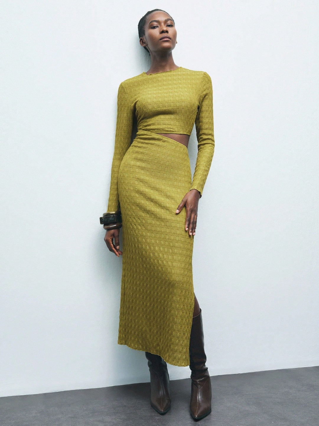 Rochie maxi SHEIN, verde