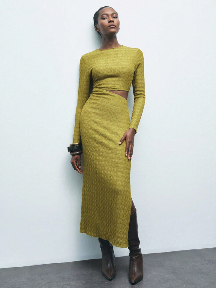 Rochie maxi SHEIN, verde