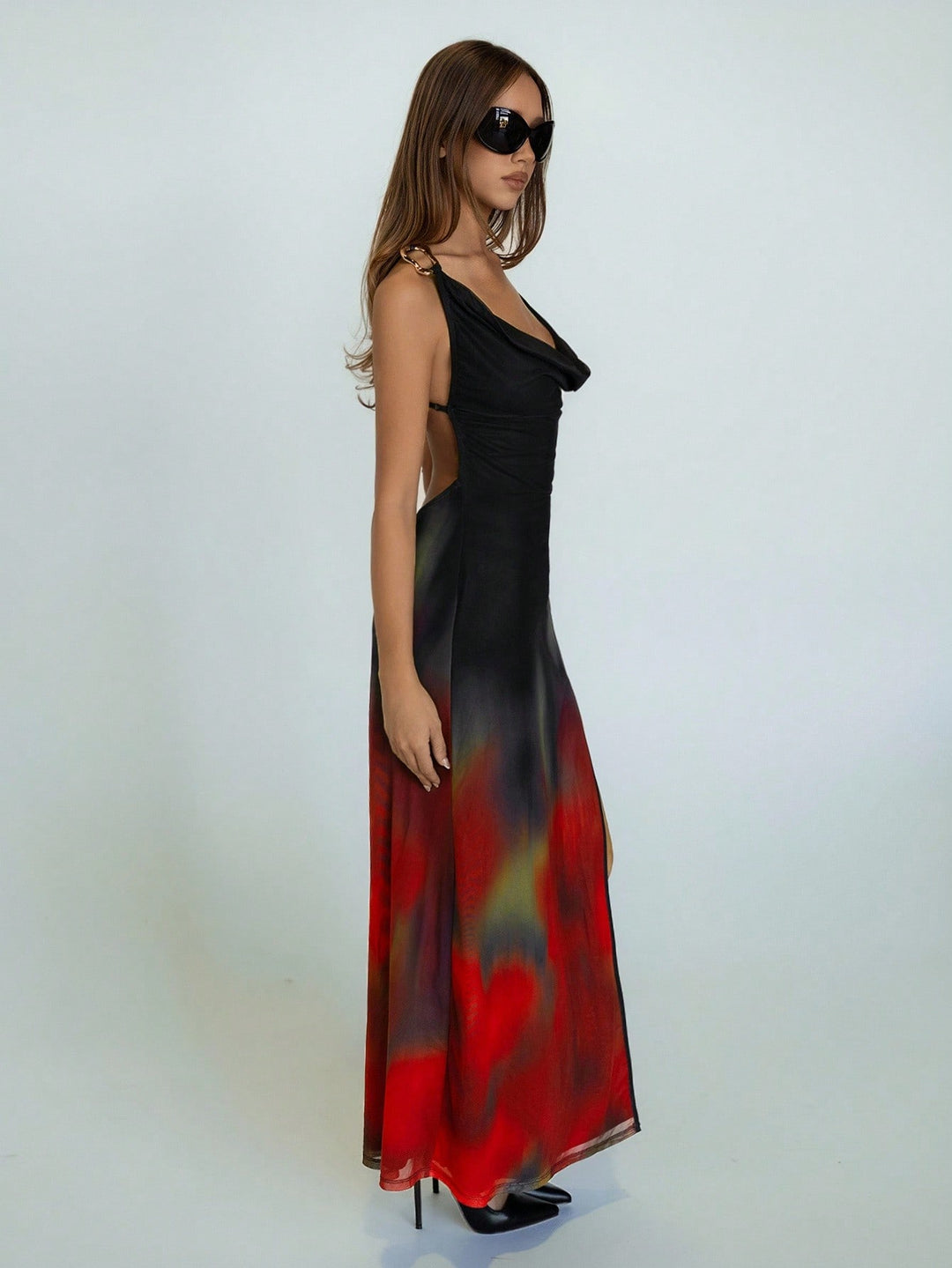 Rochie maxi SHEIN, mix culori
