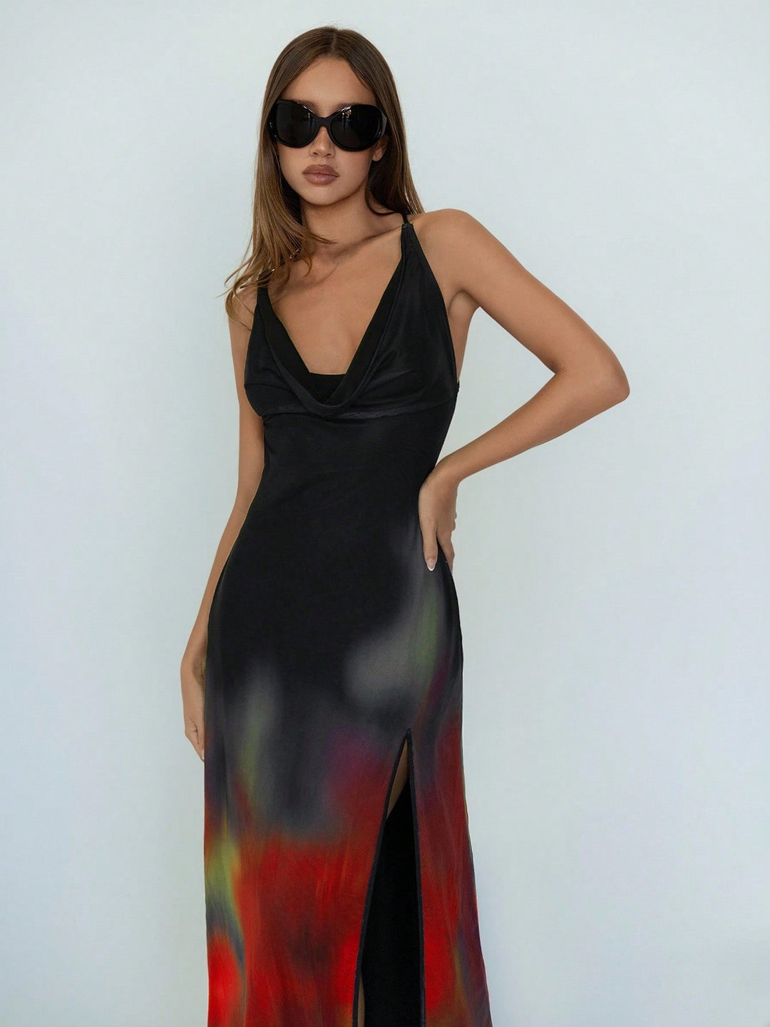Rochie maxi SHEIN, mix culori