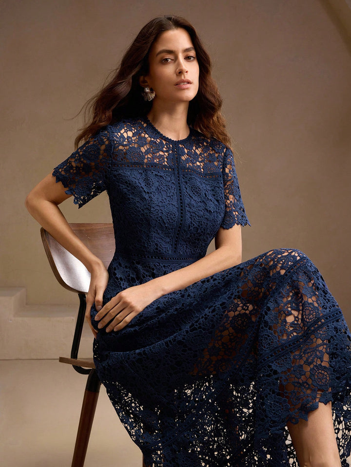 Rochie midi SHEIN, albastru