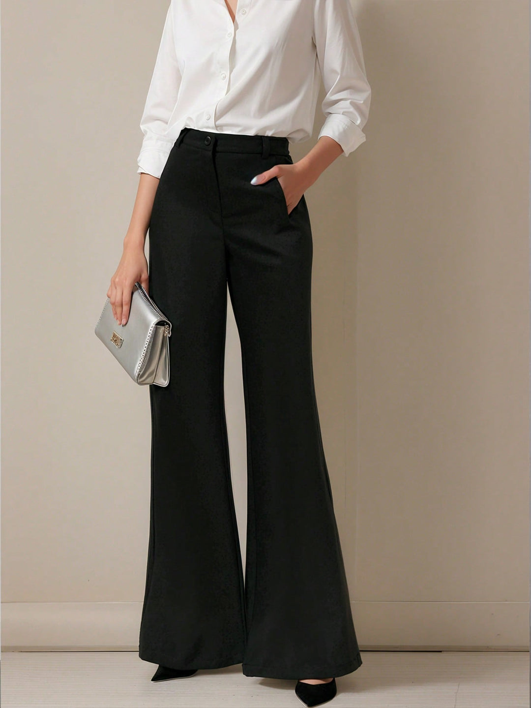 Pantaloni SHEIN, negru