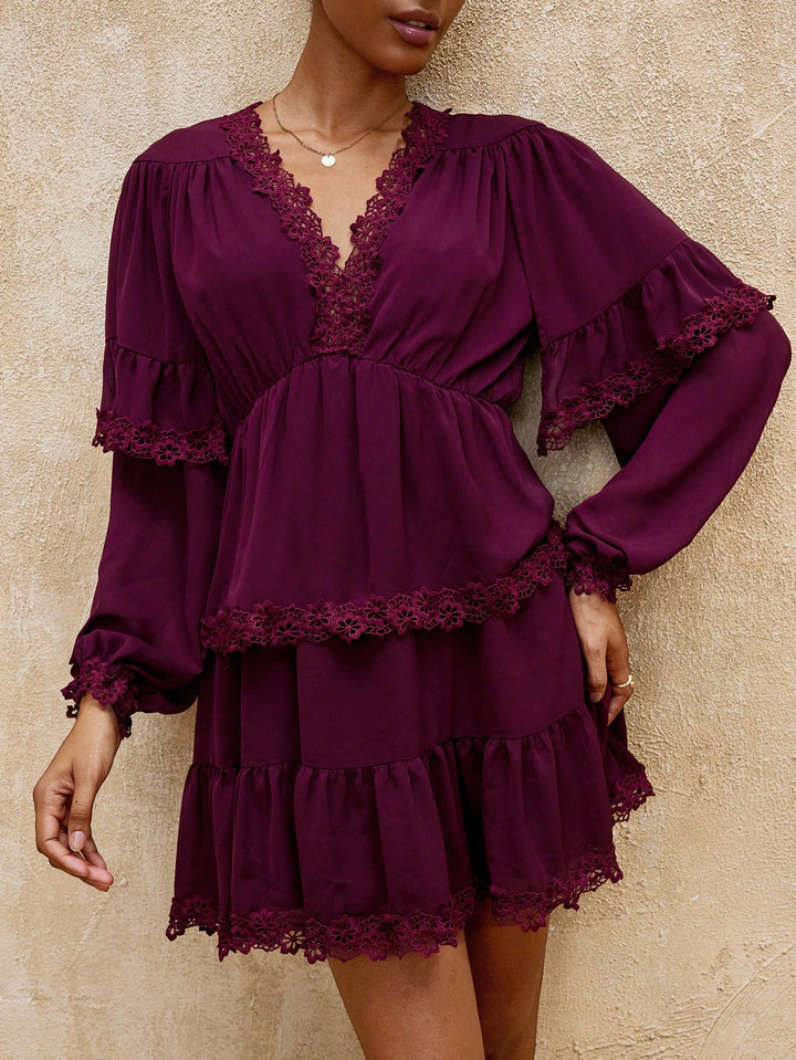 Rochie scurtă SHEIN, vișiniu