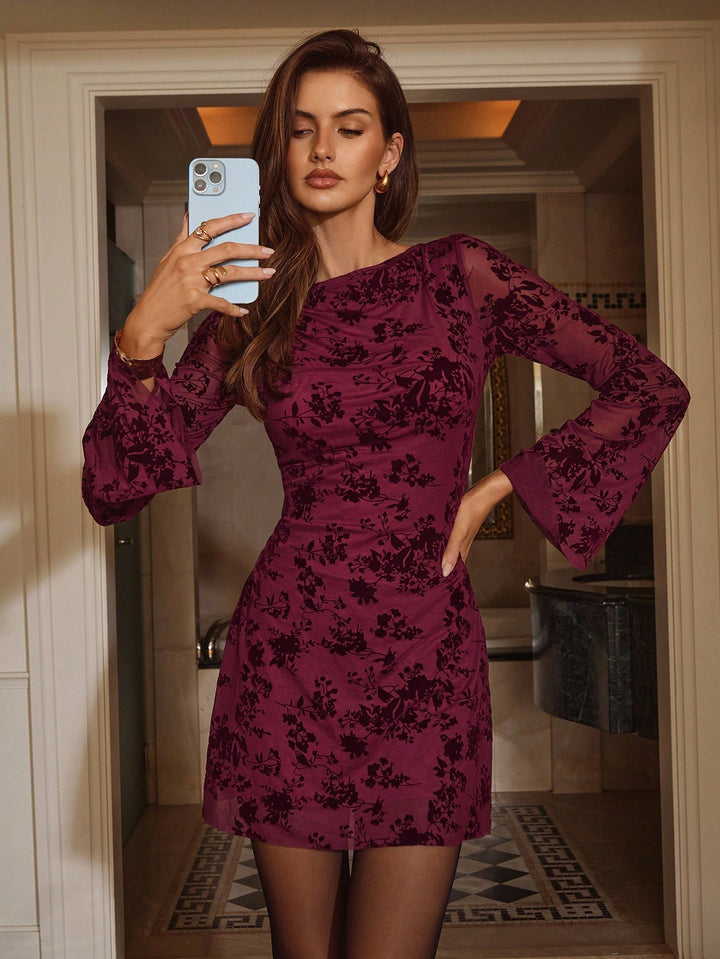 Rochie mini SHEIN, vișiniu